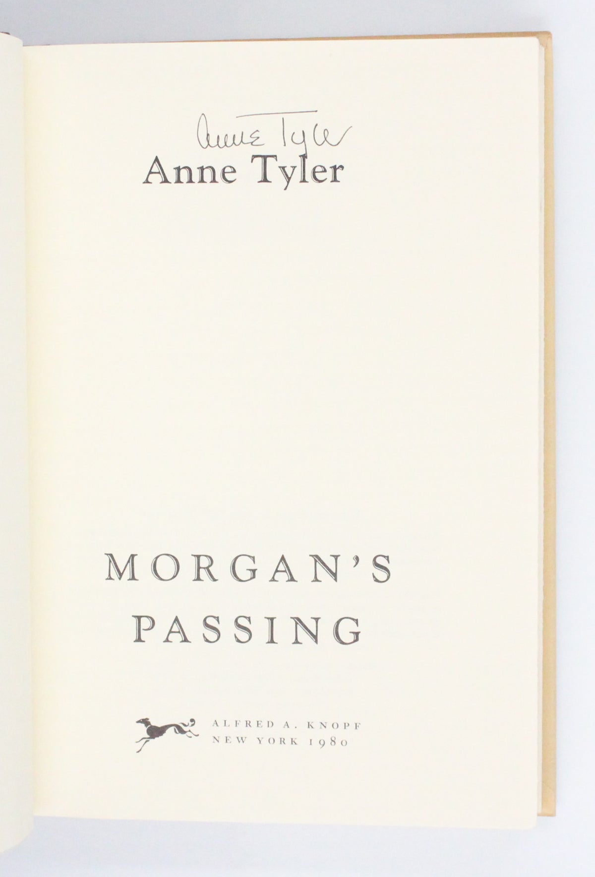 1980 Morgan’s Passing by Anne Tyler