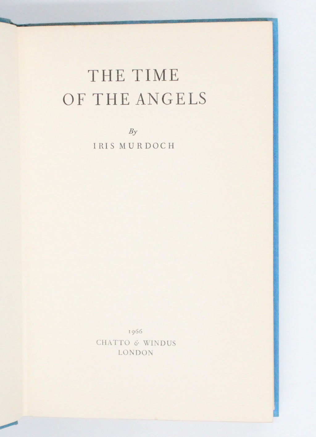 1966 The Time of the Angels by Iris Murdoch
