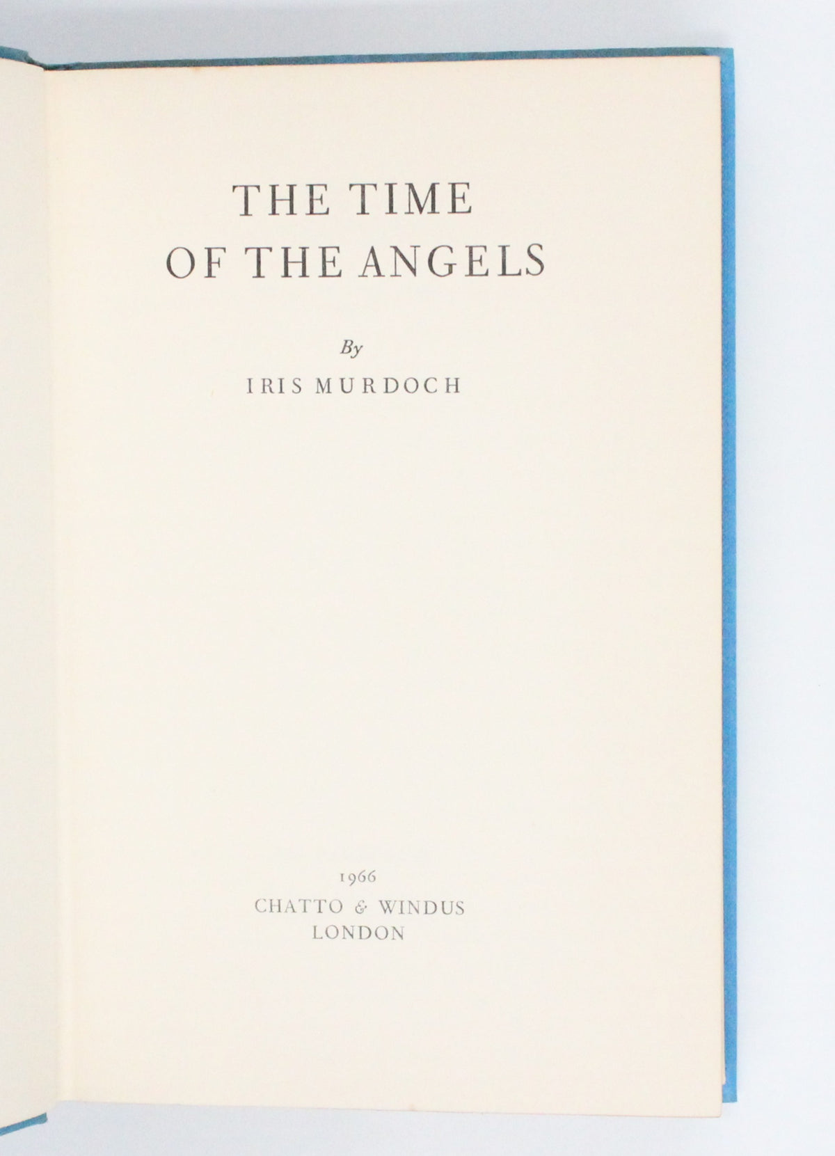 1966 The Time of the Angels by Iris Murdoch