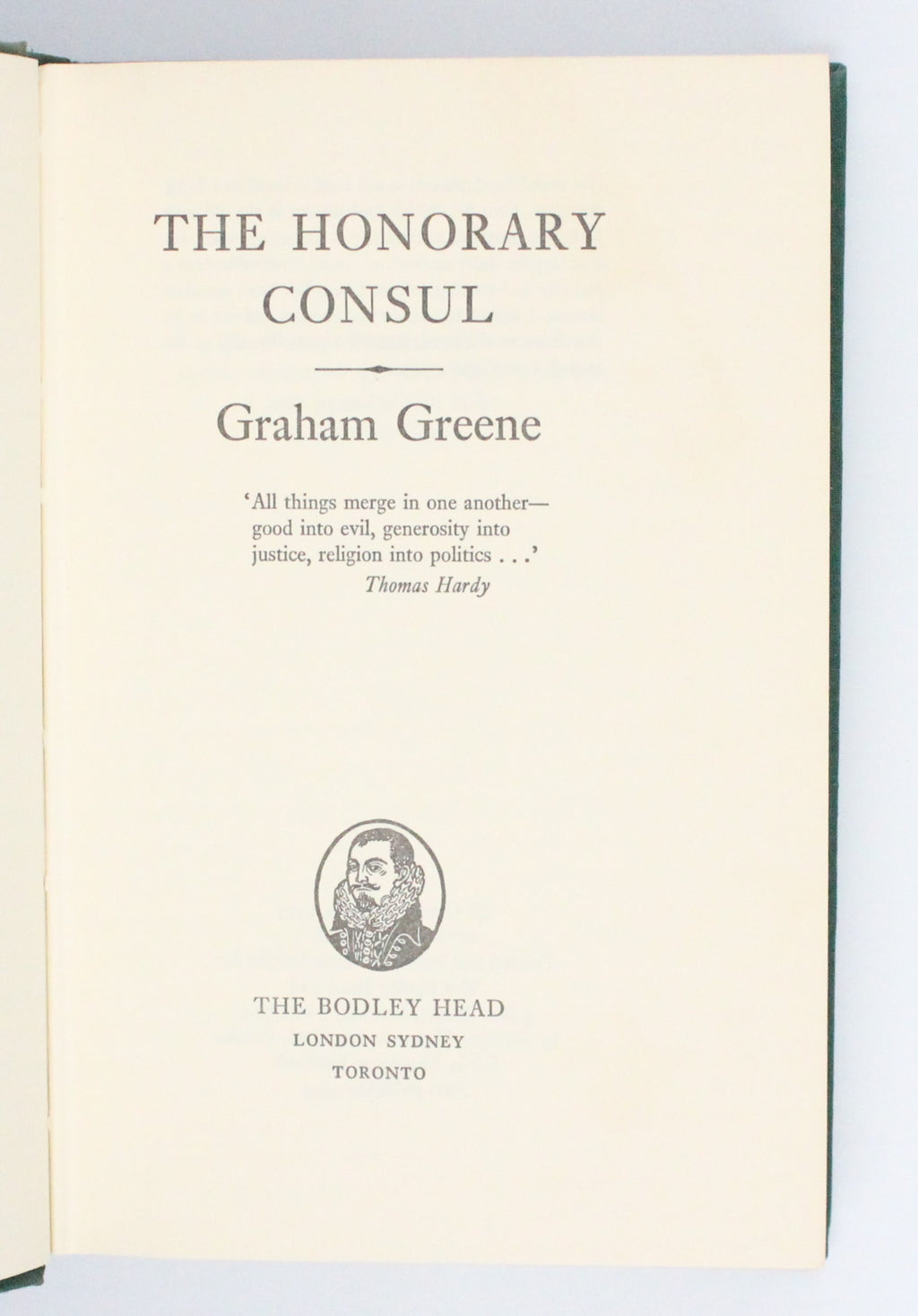 1973 The Honorary Consul by Graham Greene