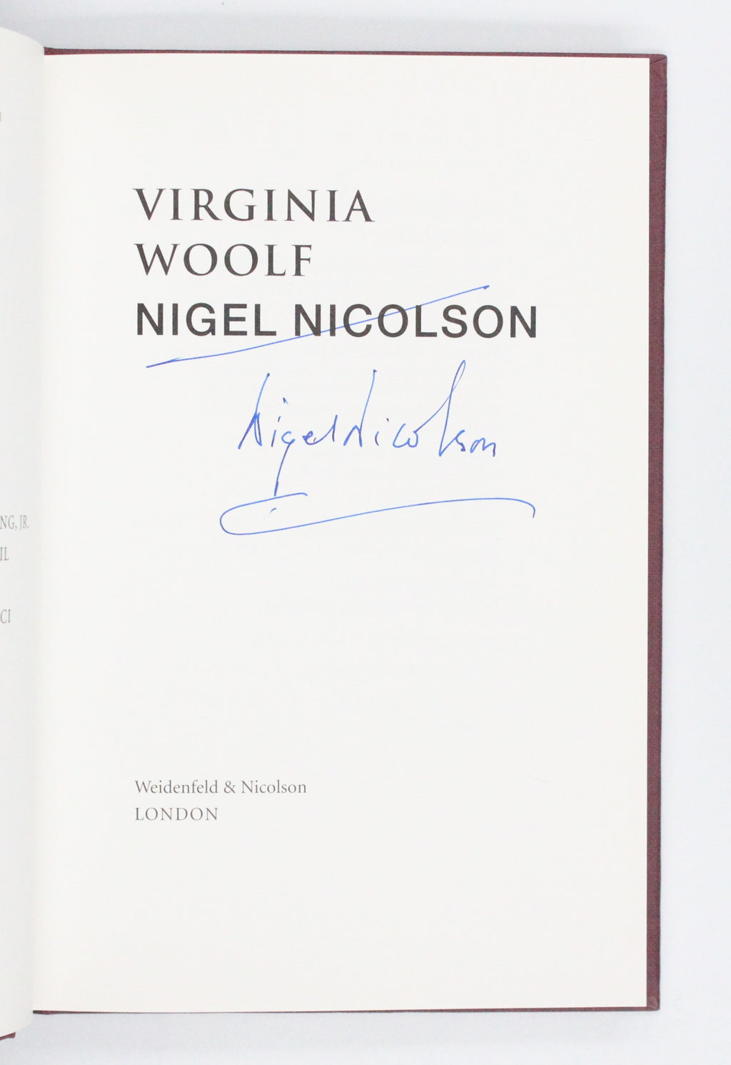 2000 Virginia Woolf by Nigel Nicolson