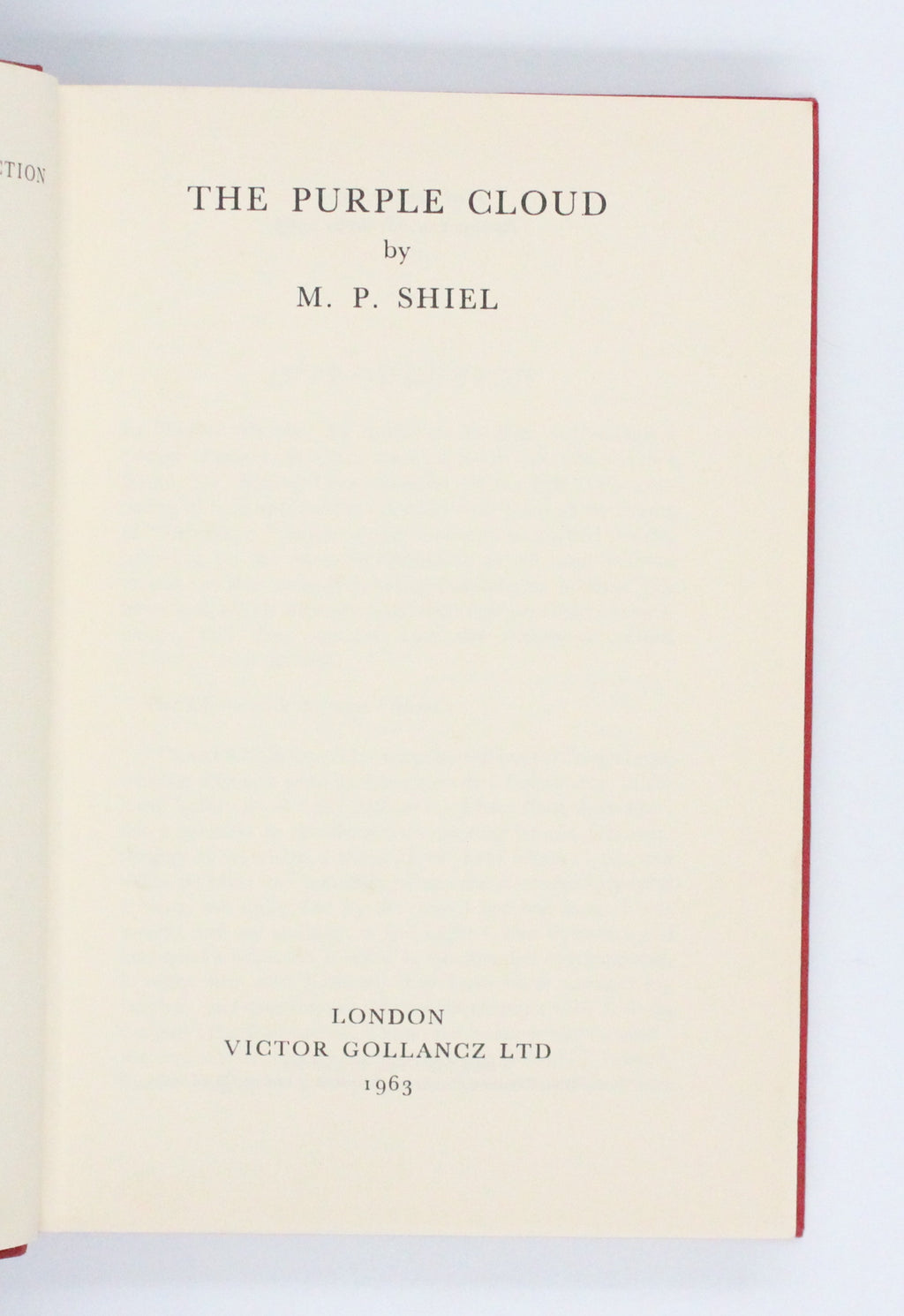 1963 The Purple Cloud by M. P. Shiel