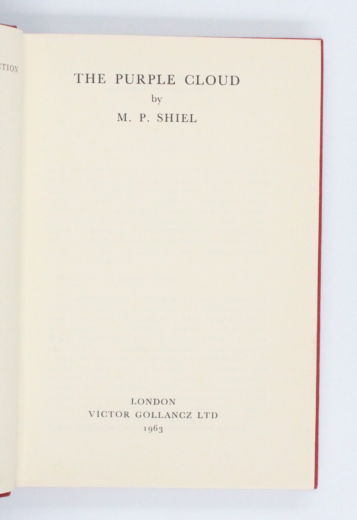1963 The Purple Cloud by M. P. Shiel