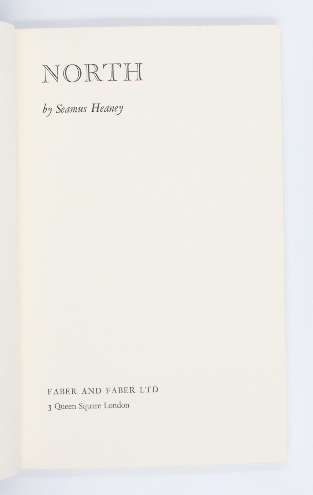 1975 North by Seamus Heaney