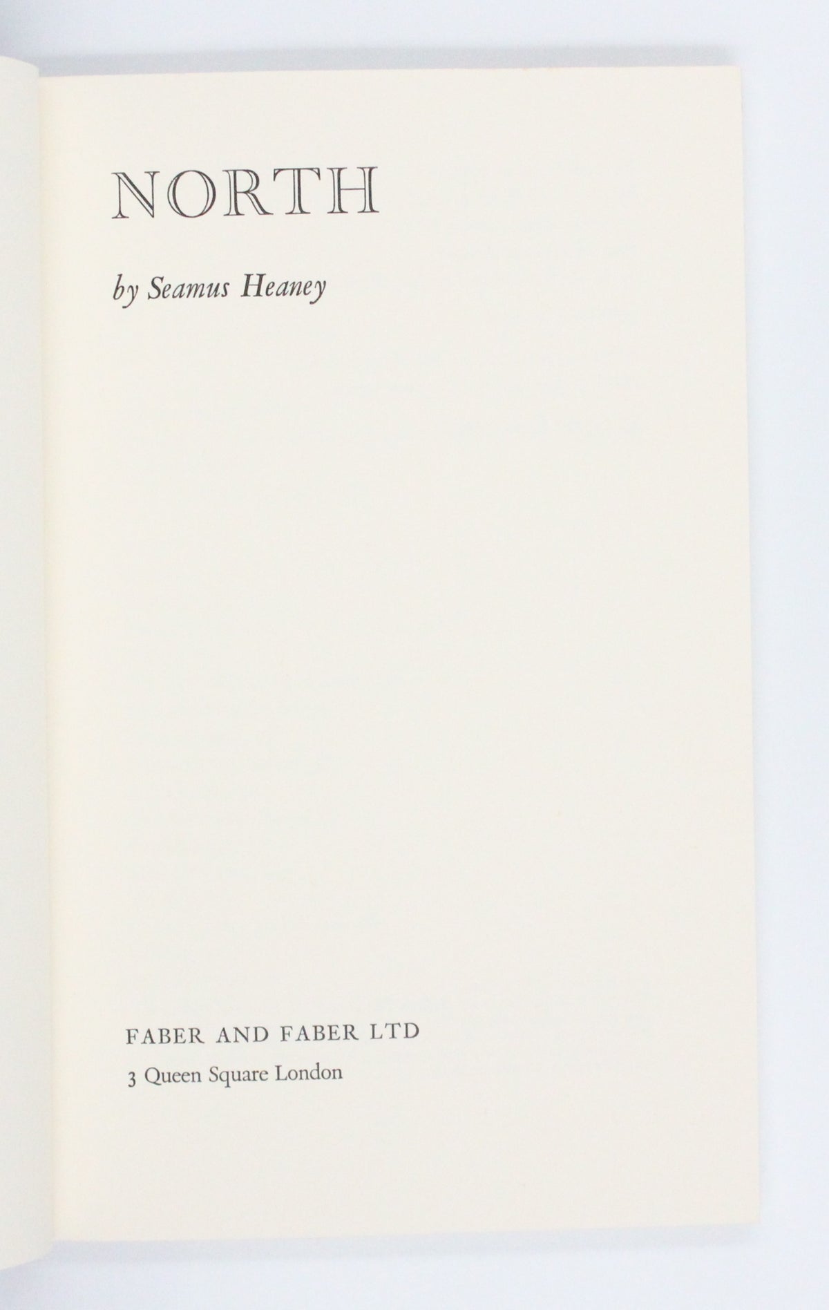1975 North by Seamus Heaney