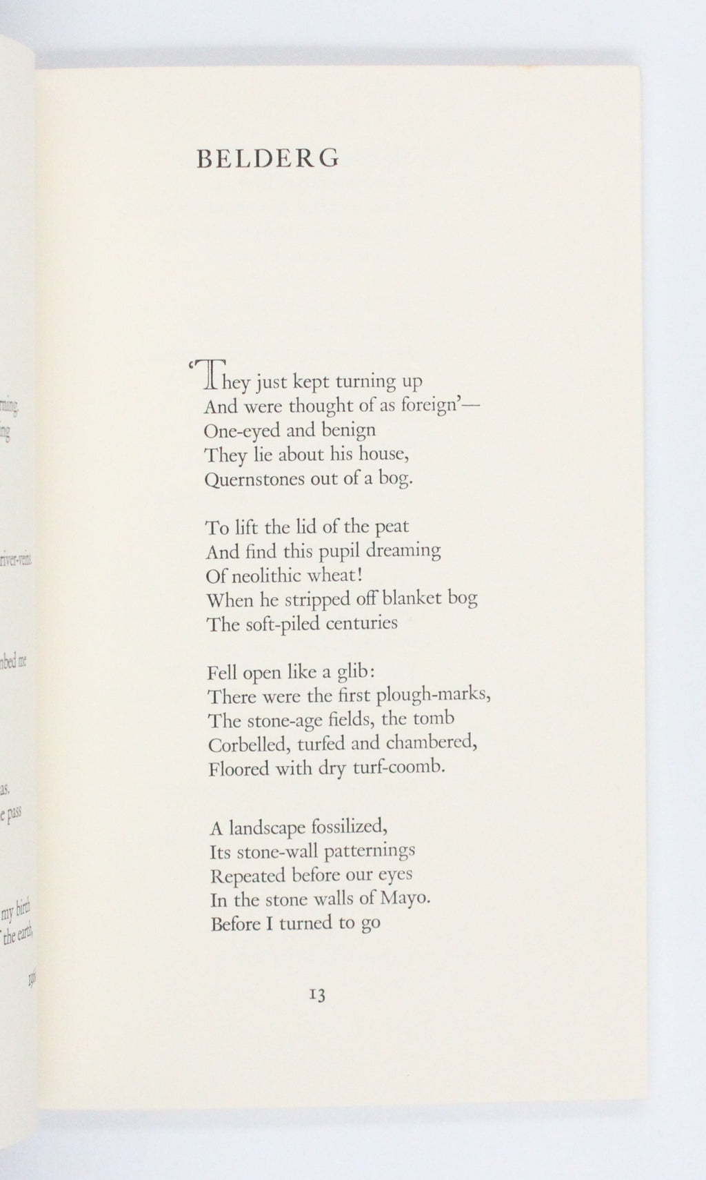 1975 North by Seamus Heaney
