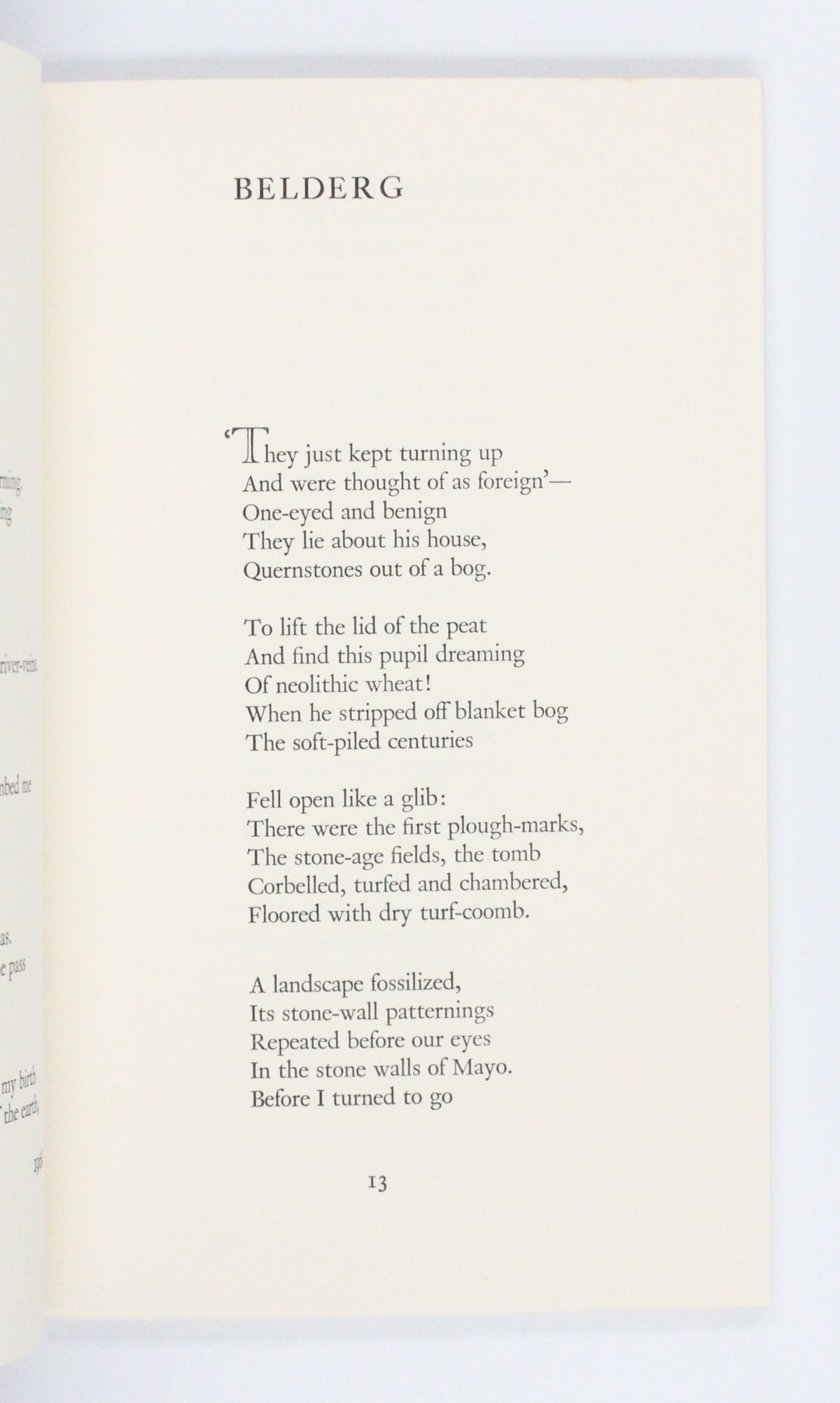 1975 North by Seamus Heaney