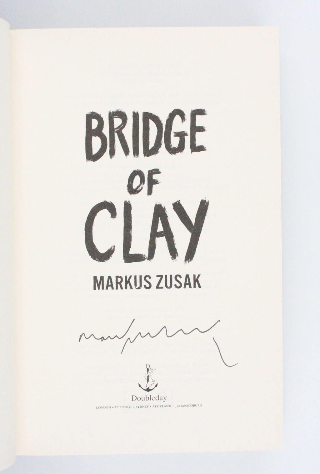 2018 Bridge of Clay by Markus Zusak