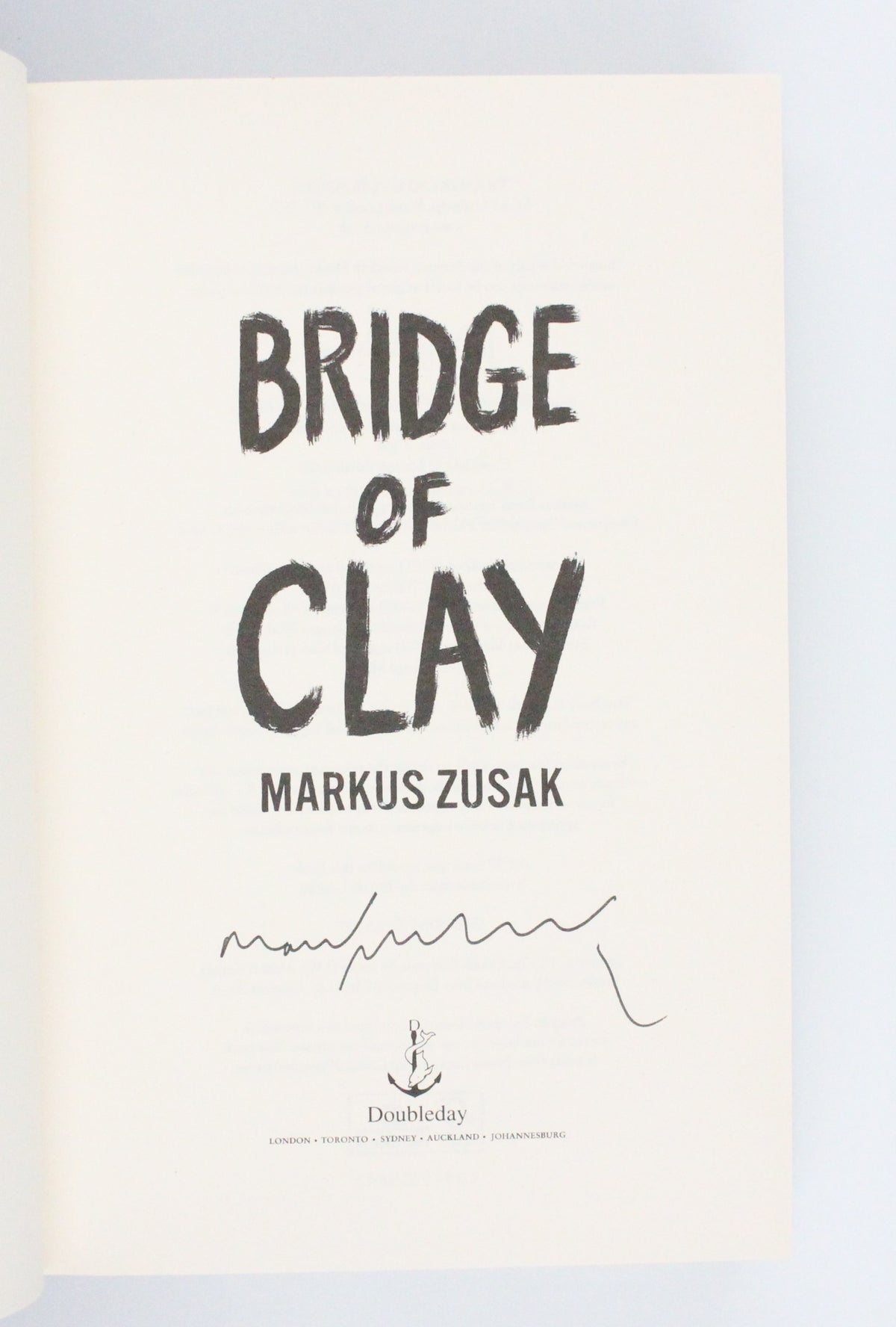 2018 Bridge of Clay by Markus Zusak