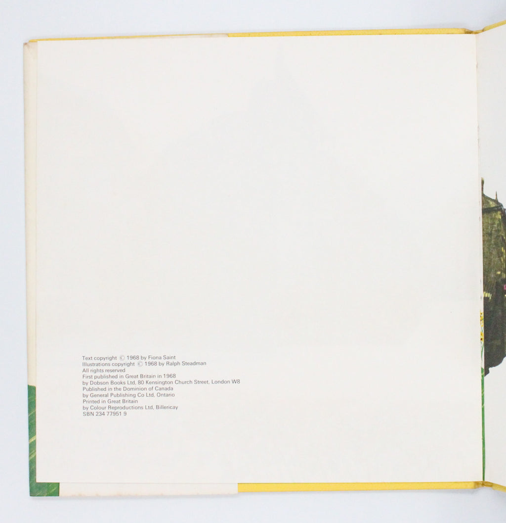 1968 The Yellow Flowers by Fiona Saint [Ralph Steadman illus.]
