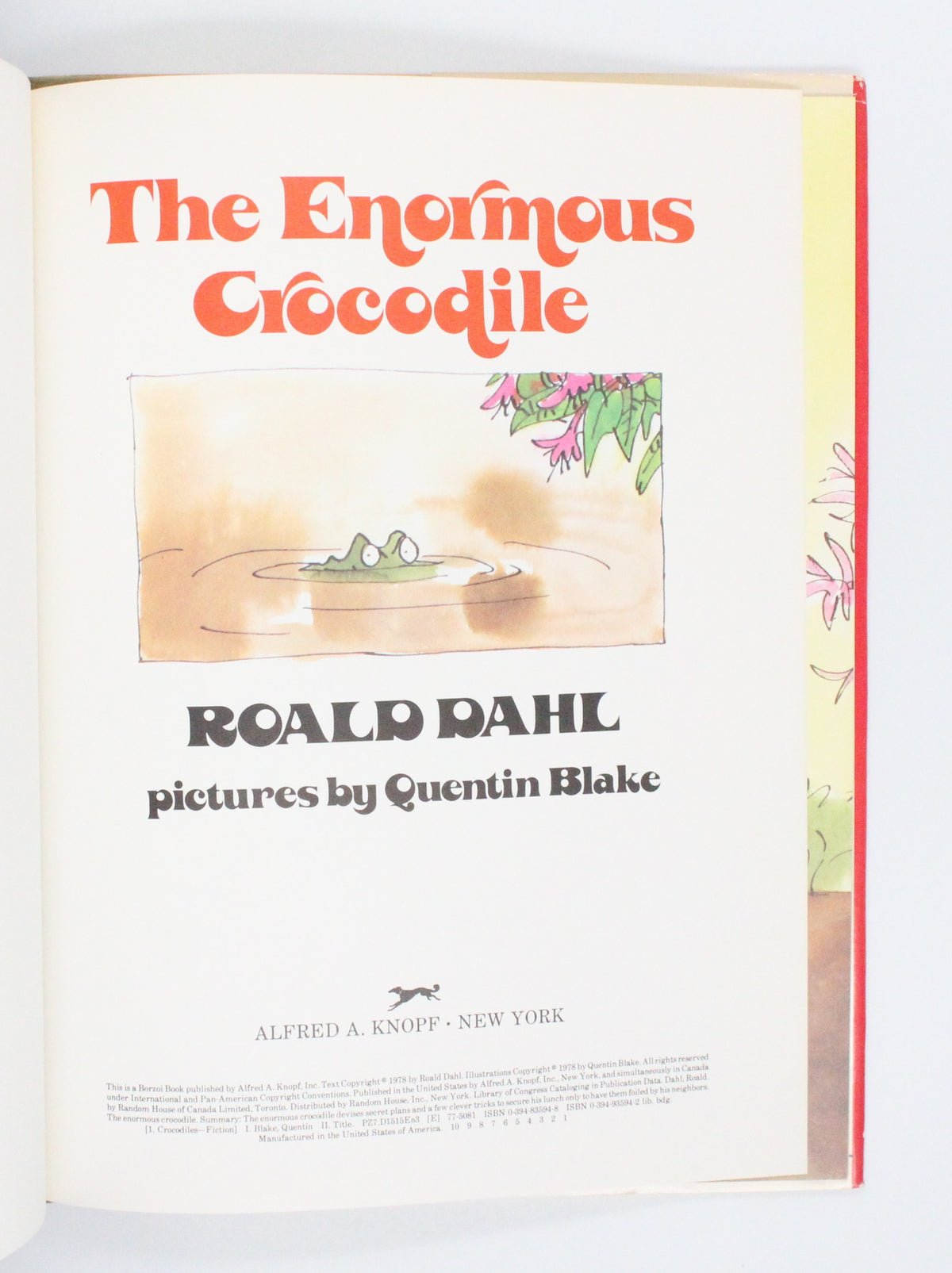 1978 The Enormous Crocodile by Roald Dahl