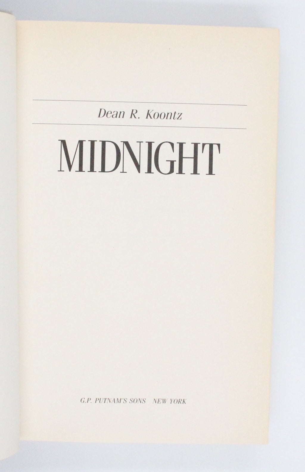 1989 Midnight by Dean R. Koontz