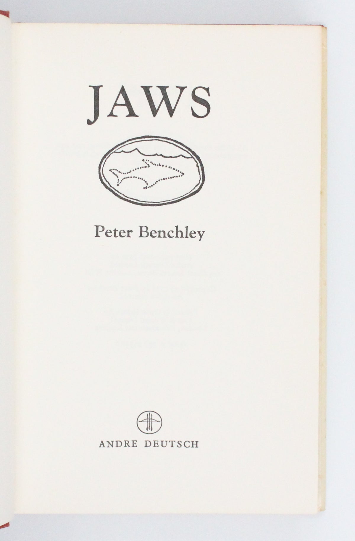 1974 Jaws by Peter Benchley