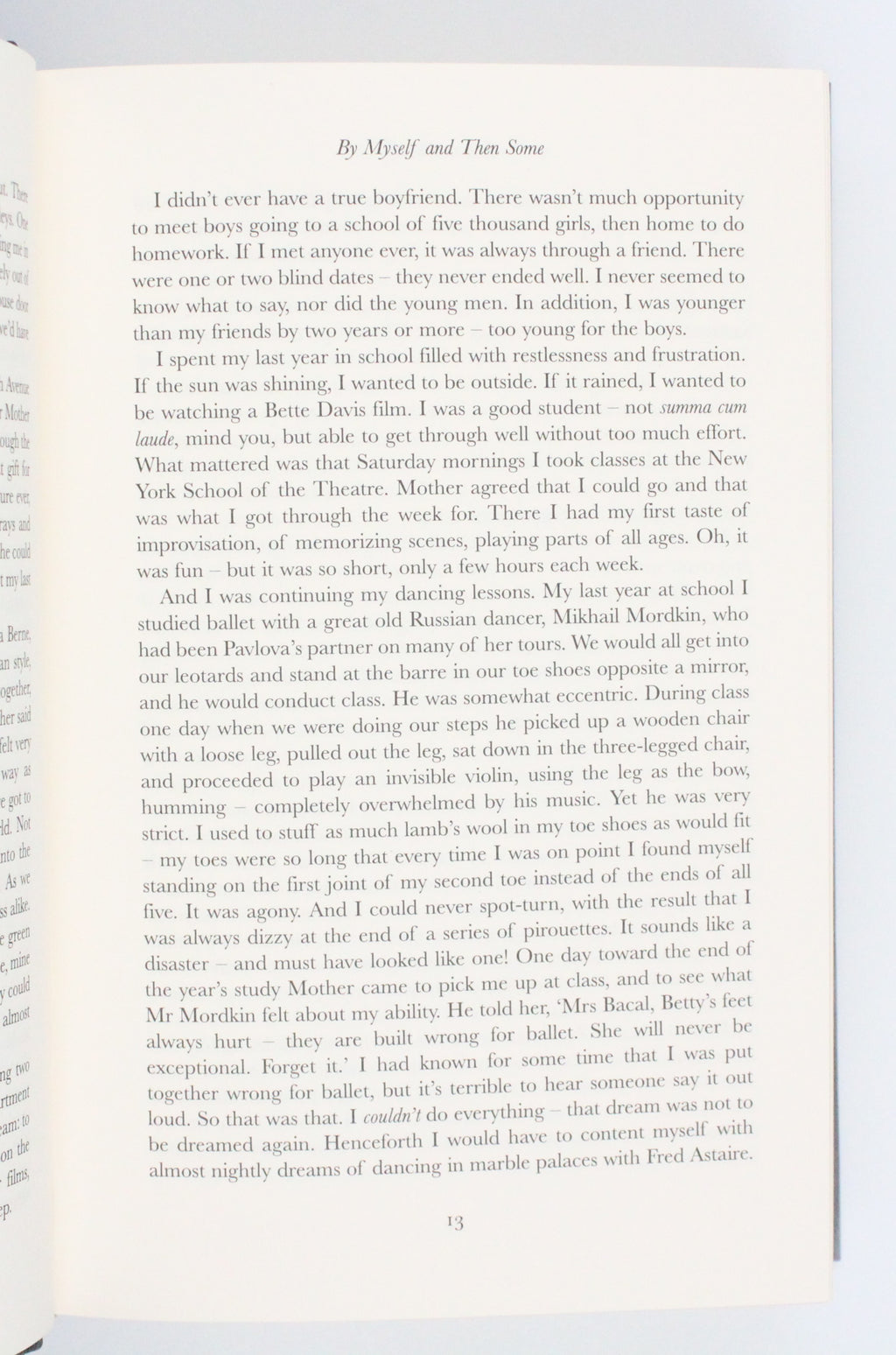 2005 By Myself and Then Some by Lauren Bacall