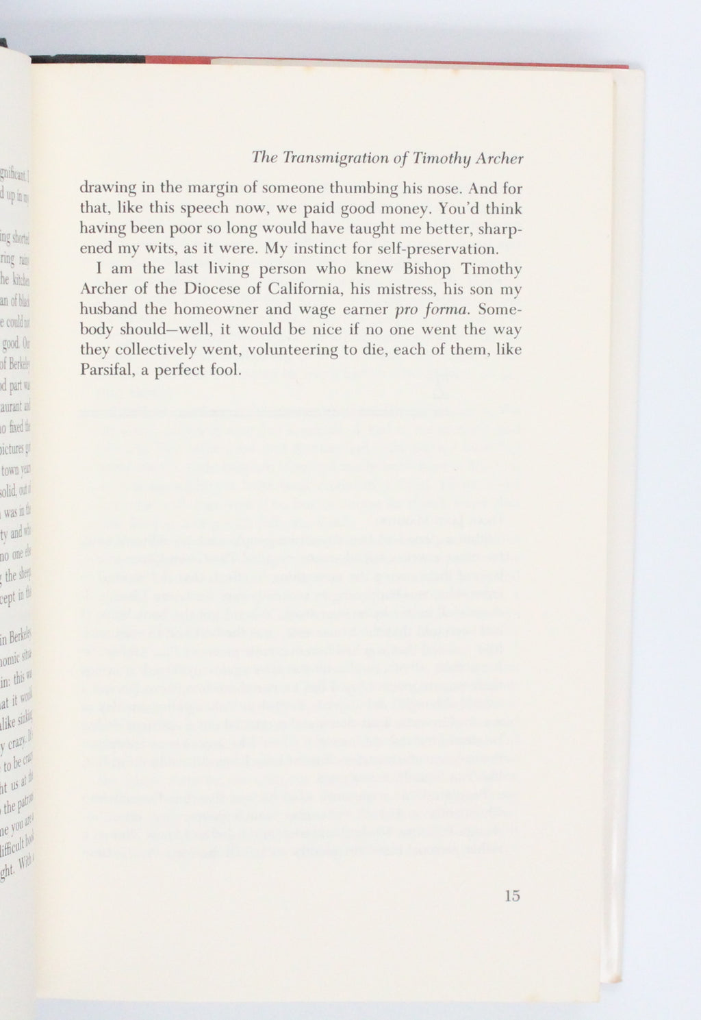 1982 The Transmigration of Timothy Archer by Philip K. Dick