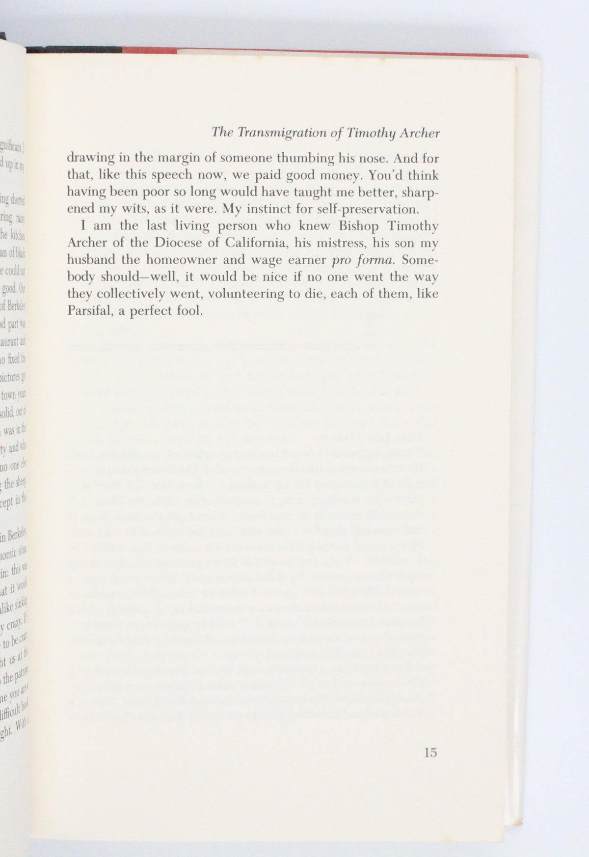1982 The Transmigration of Timothy Archer by Philip K. Dick