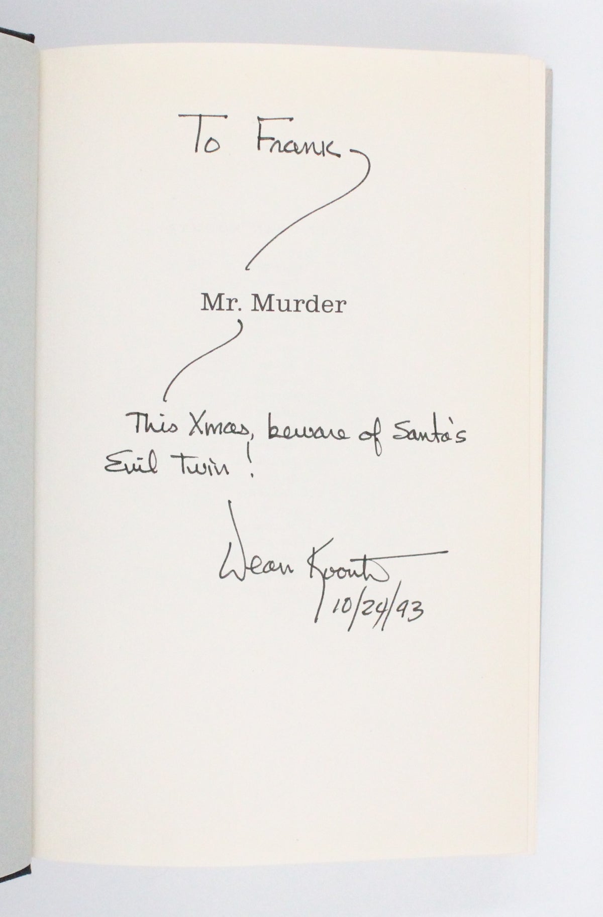 1993 Mr. Murder by Dean Koontz