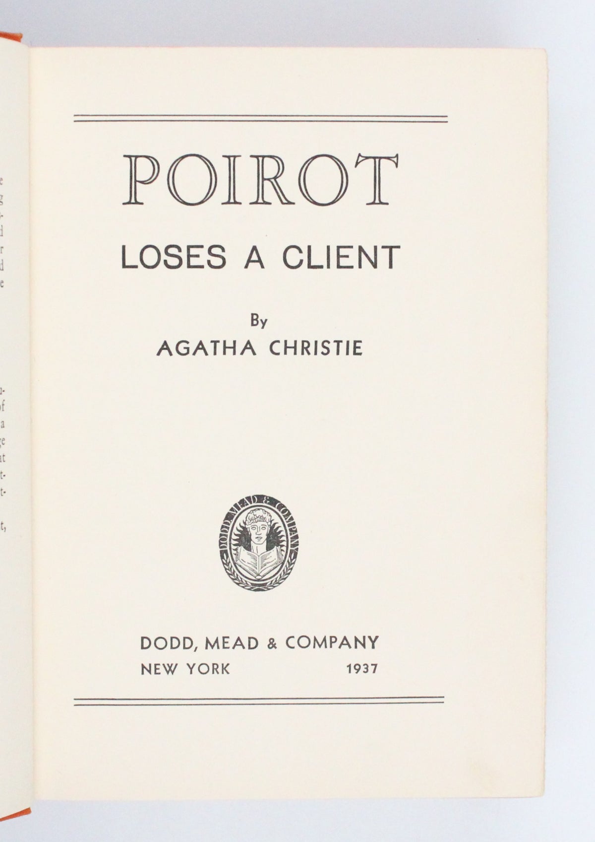1937 Poirot Loses A Client by Agatha Christie