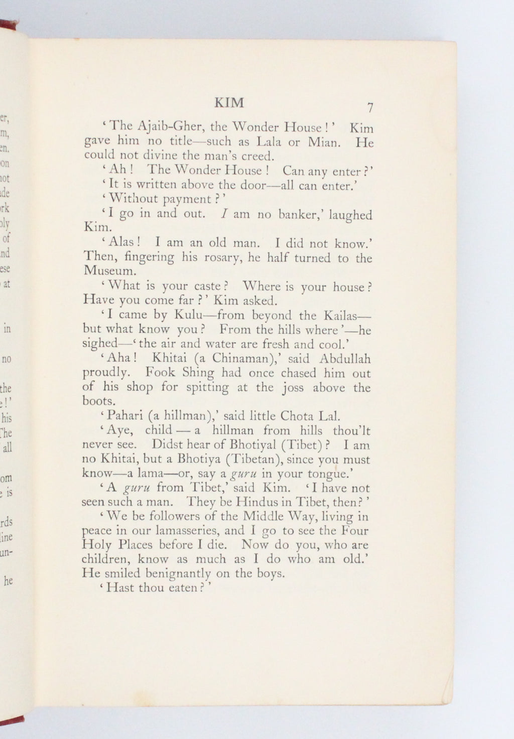 1901 Kim by Rudyard Kipling