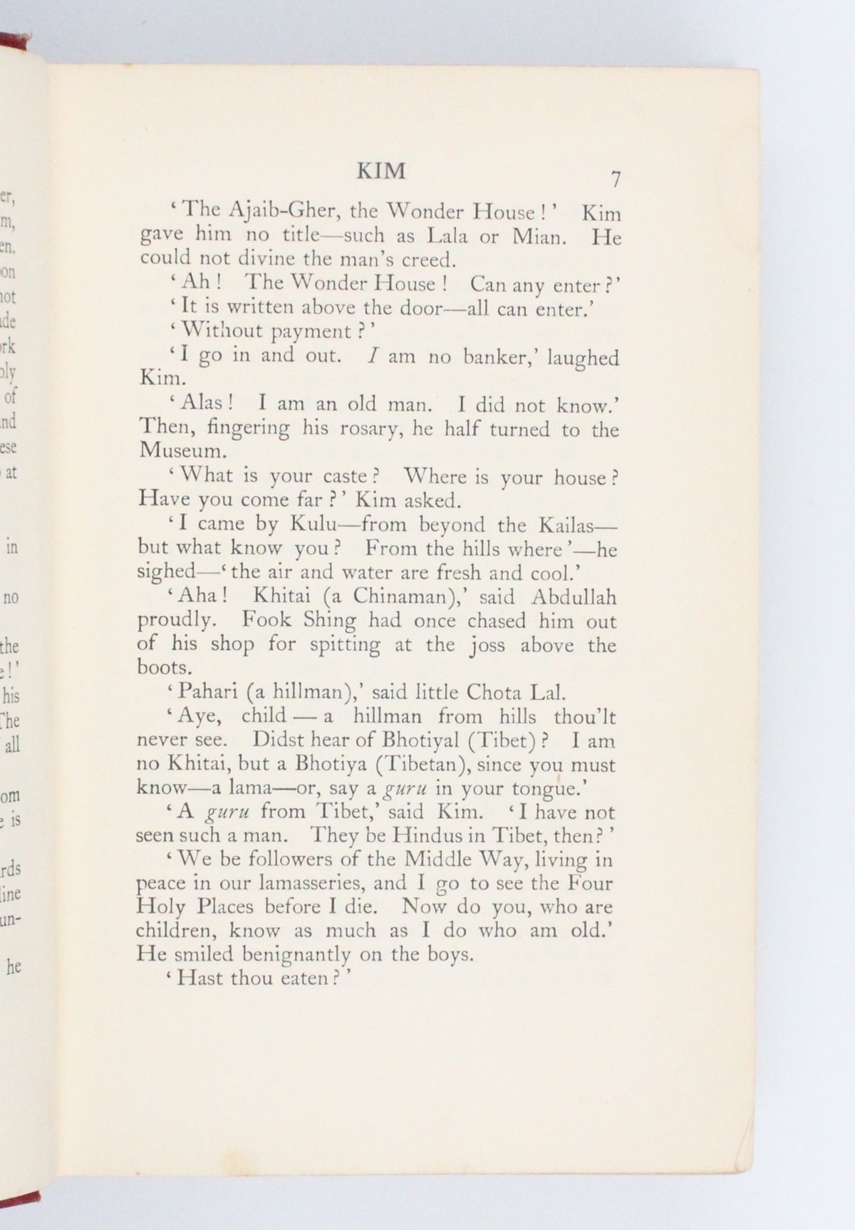 1901 Kim by Rudyard Kipling