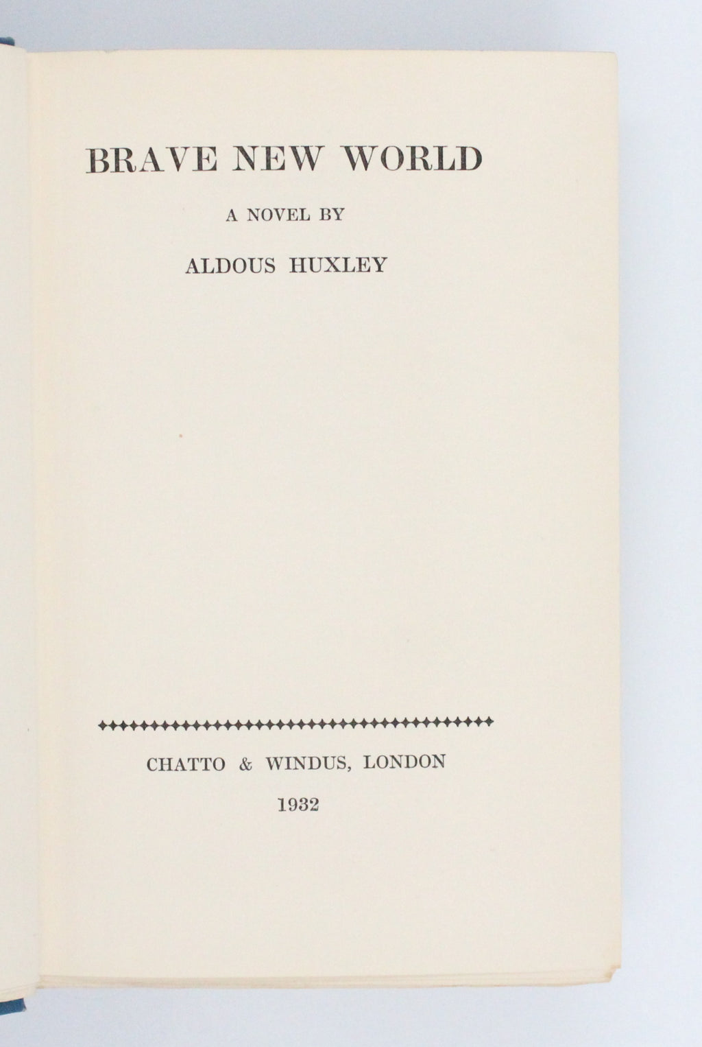 1932 Brave New World by Aldous Huxley