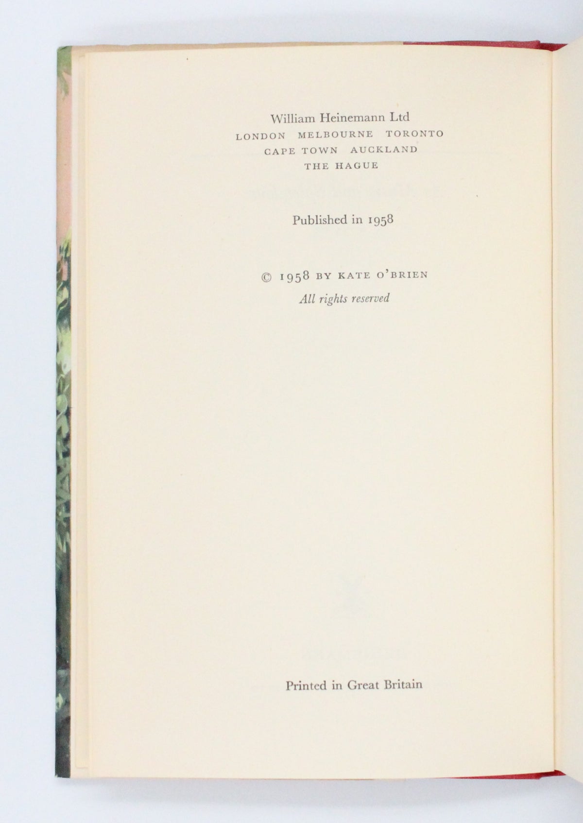 1958 As Music and Splendour by Kate O’Brien