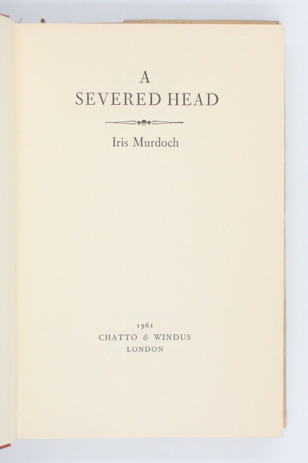 1961 A Severed Head by Iris Murdoch