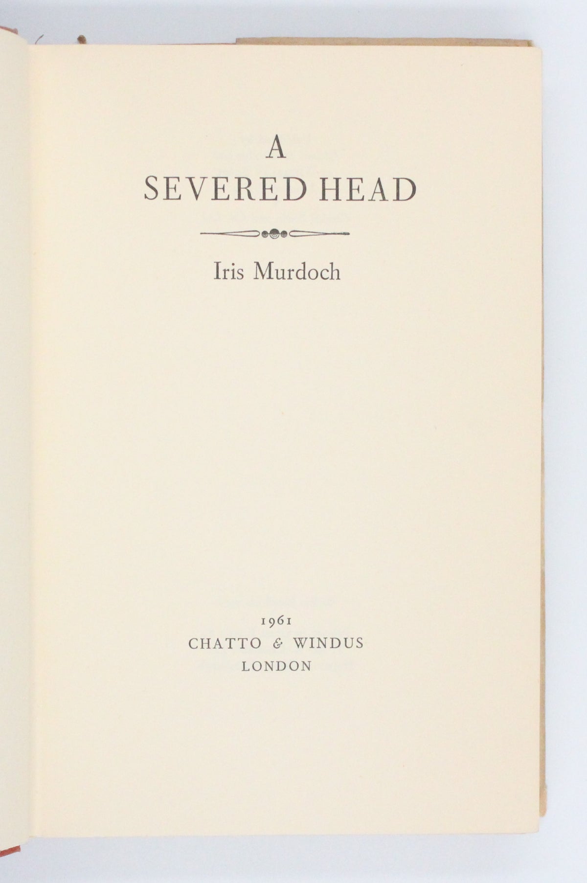 1961 A Severed Head by Iris Murdoch
