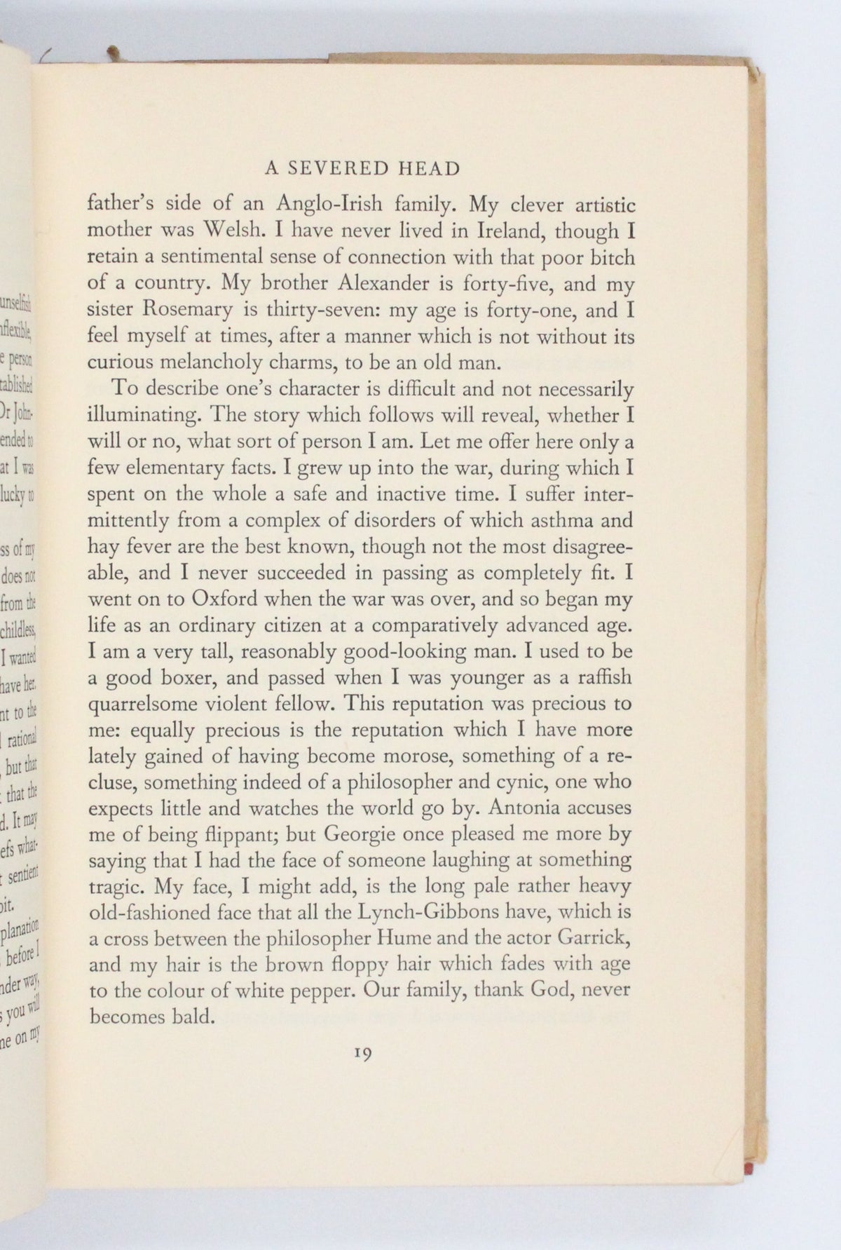 1961 A Severed Head by Iris Murdoch