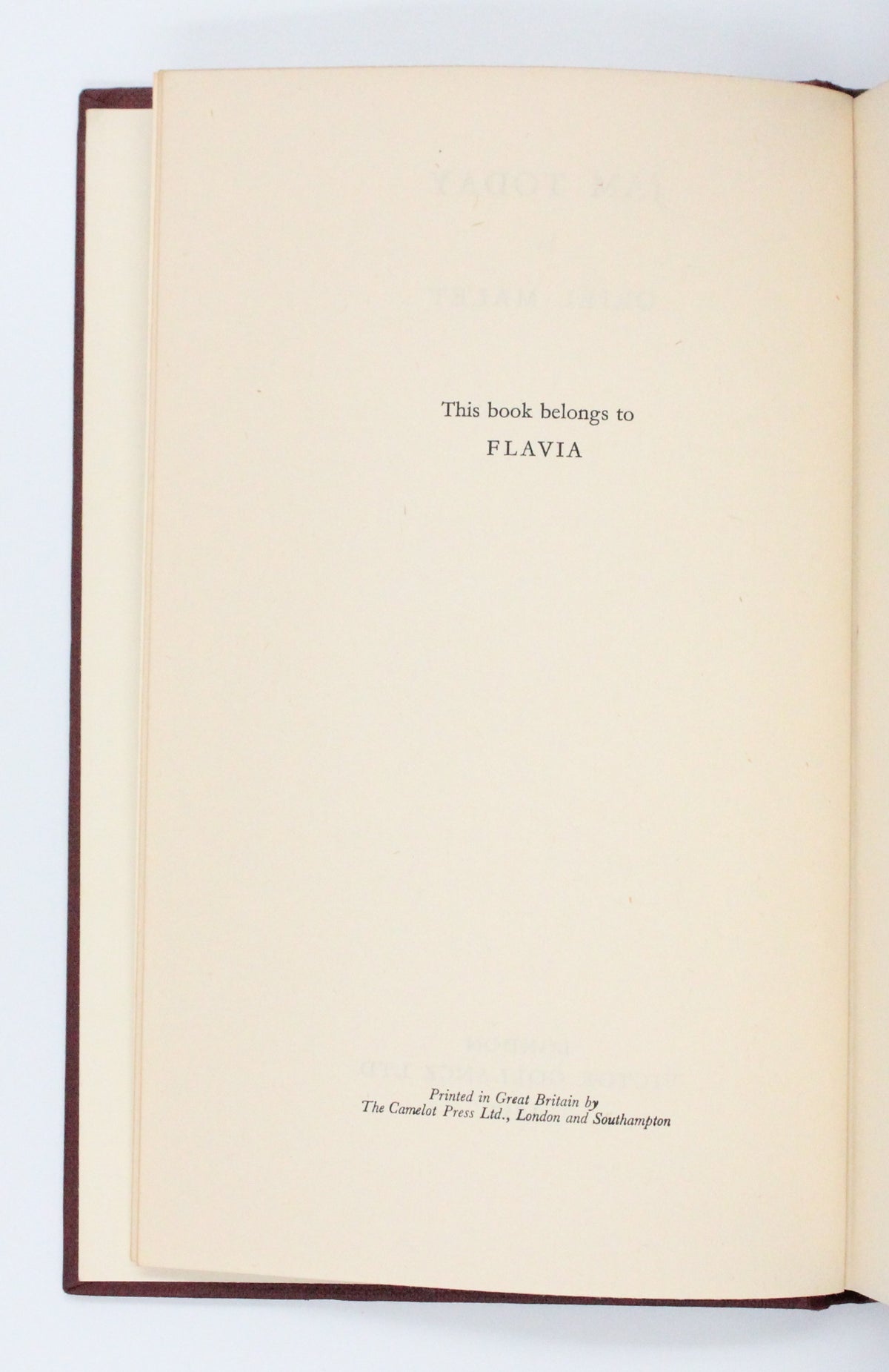 1957 Jam Today by Oriel Malet