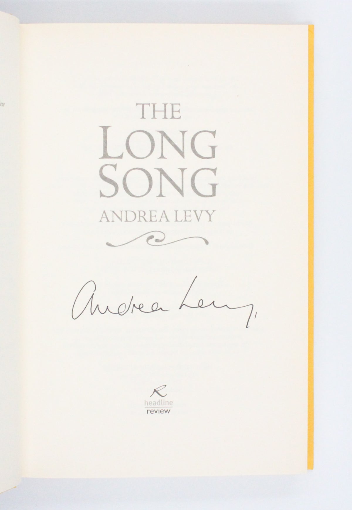 2010 The Long Song by Andrea Levy