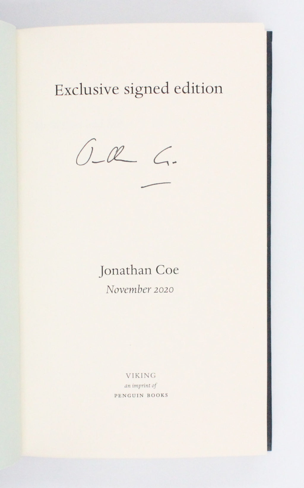 2020 Mr Wilder & Me by Jonathan Coe