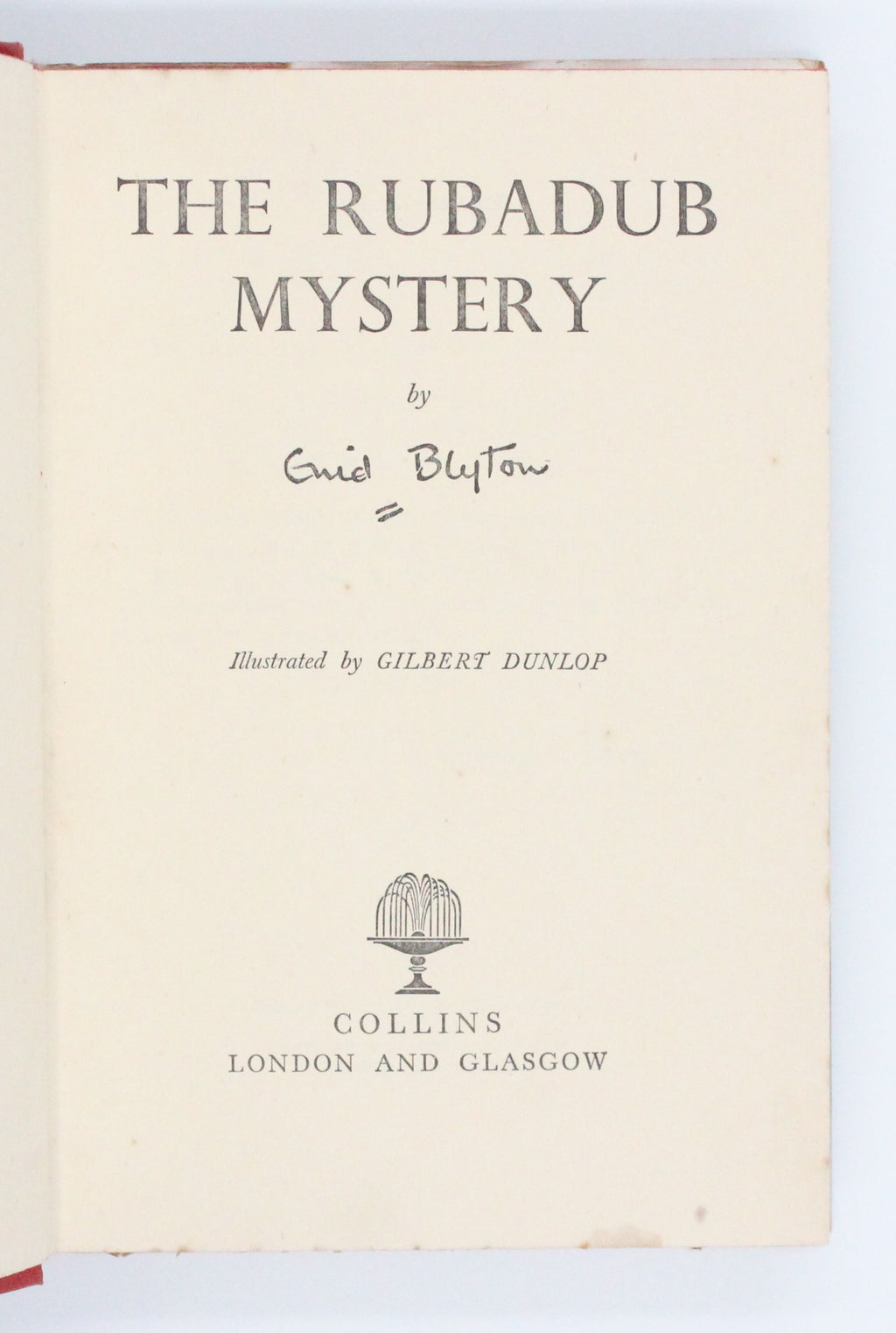 1952 The Rubadub Mystery by Enid Blyton