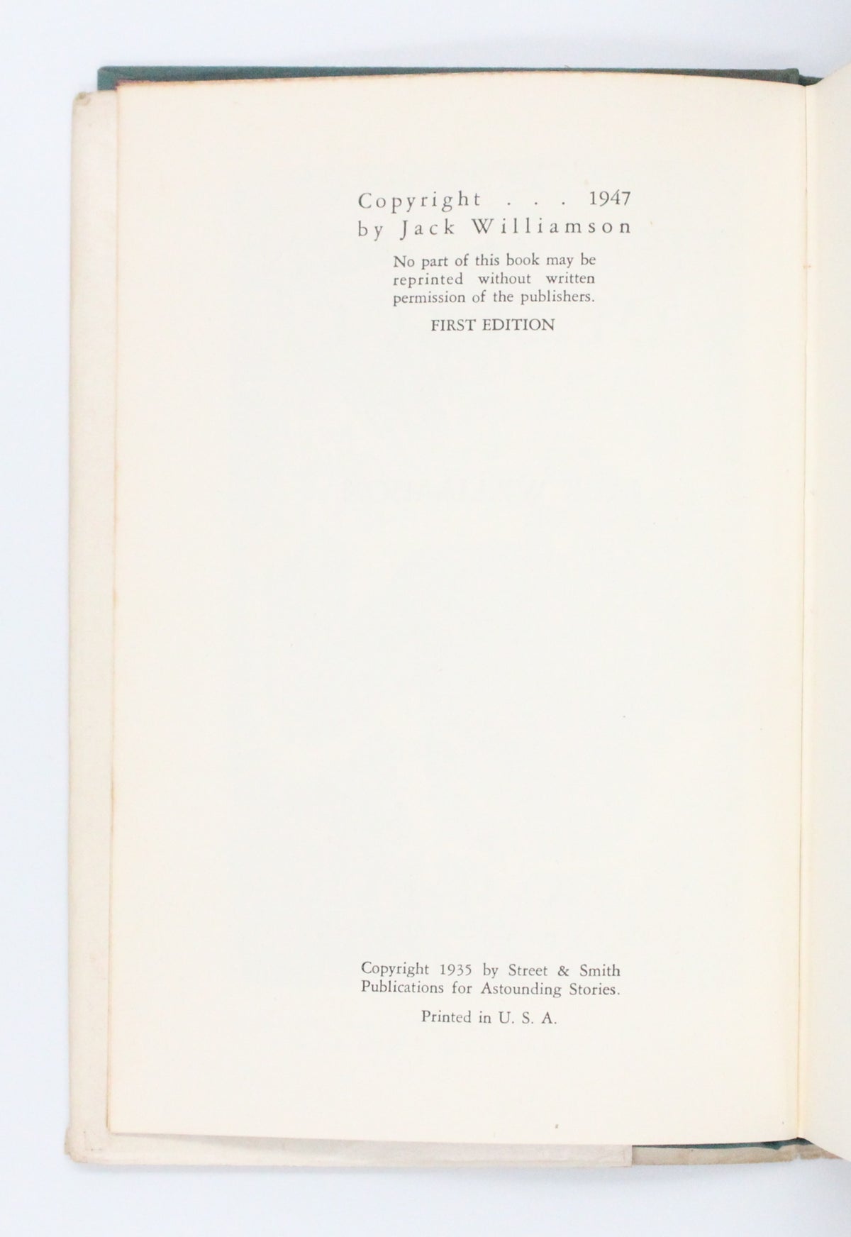 1947 The Legion of Space by Jack Williamson