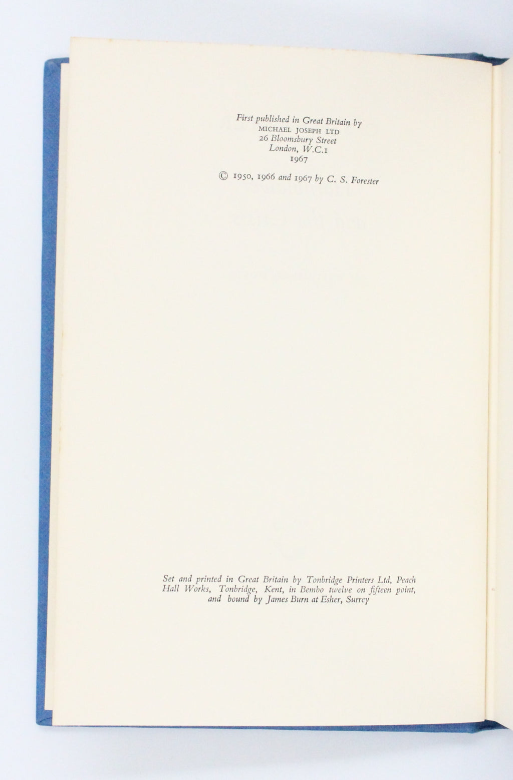 1967 Hornblower and the Crisis by C. S. Forester