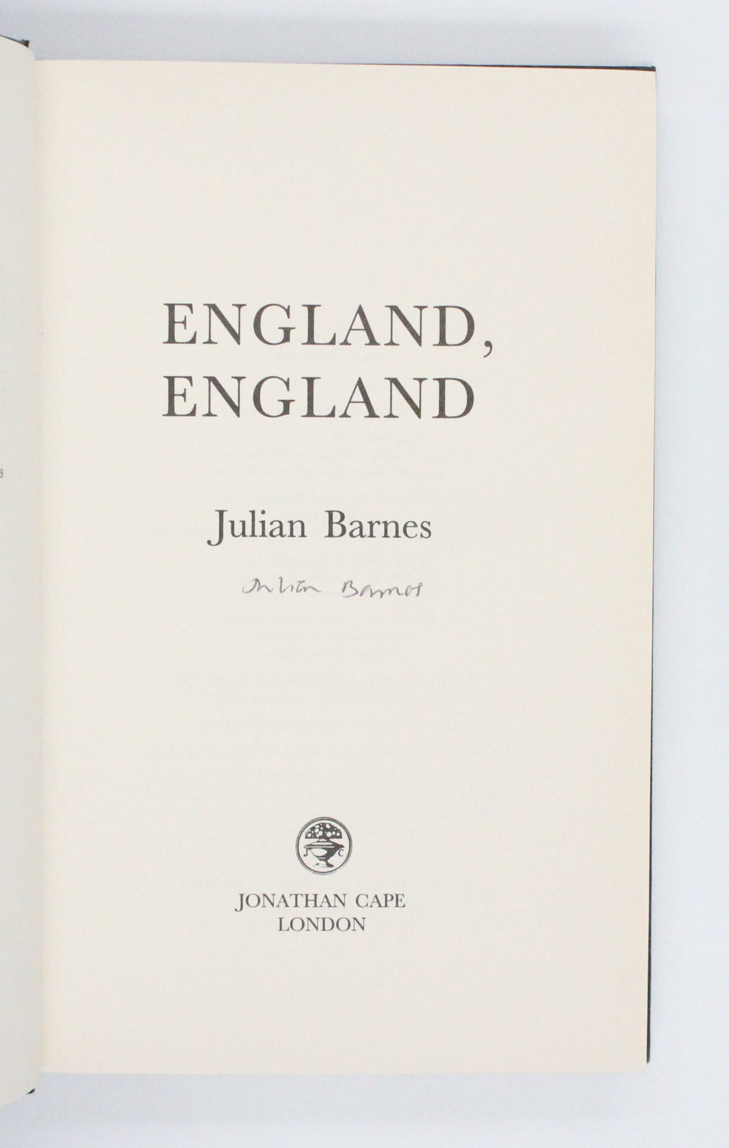 1998 England, England by Julian Barnes