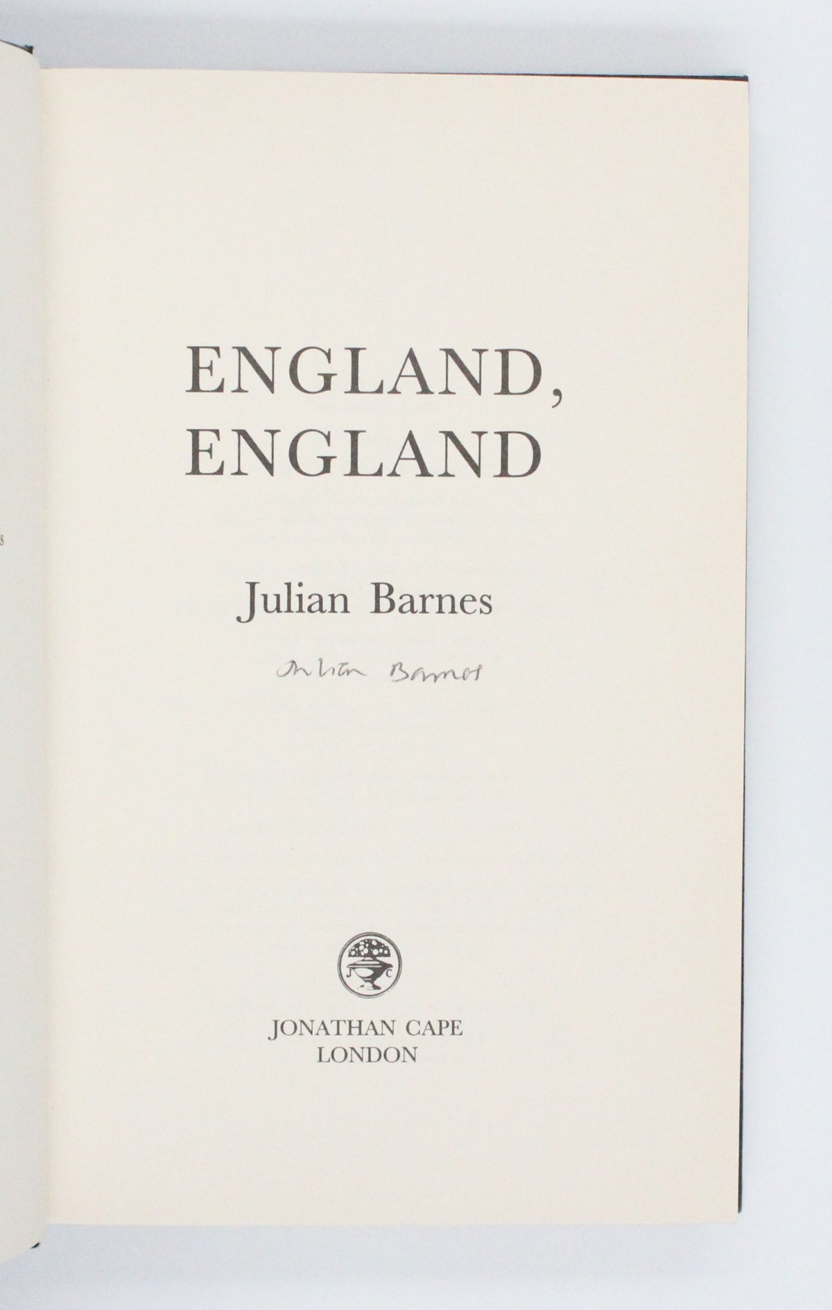 1998 England, England by Julian Barnes