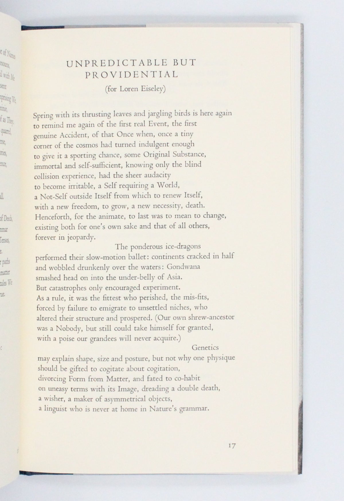 1974 Thank You Fog by W. H. Auden