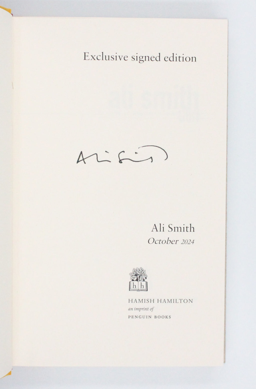 2024 Gliff by Ali Smith