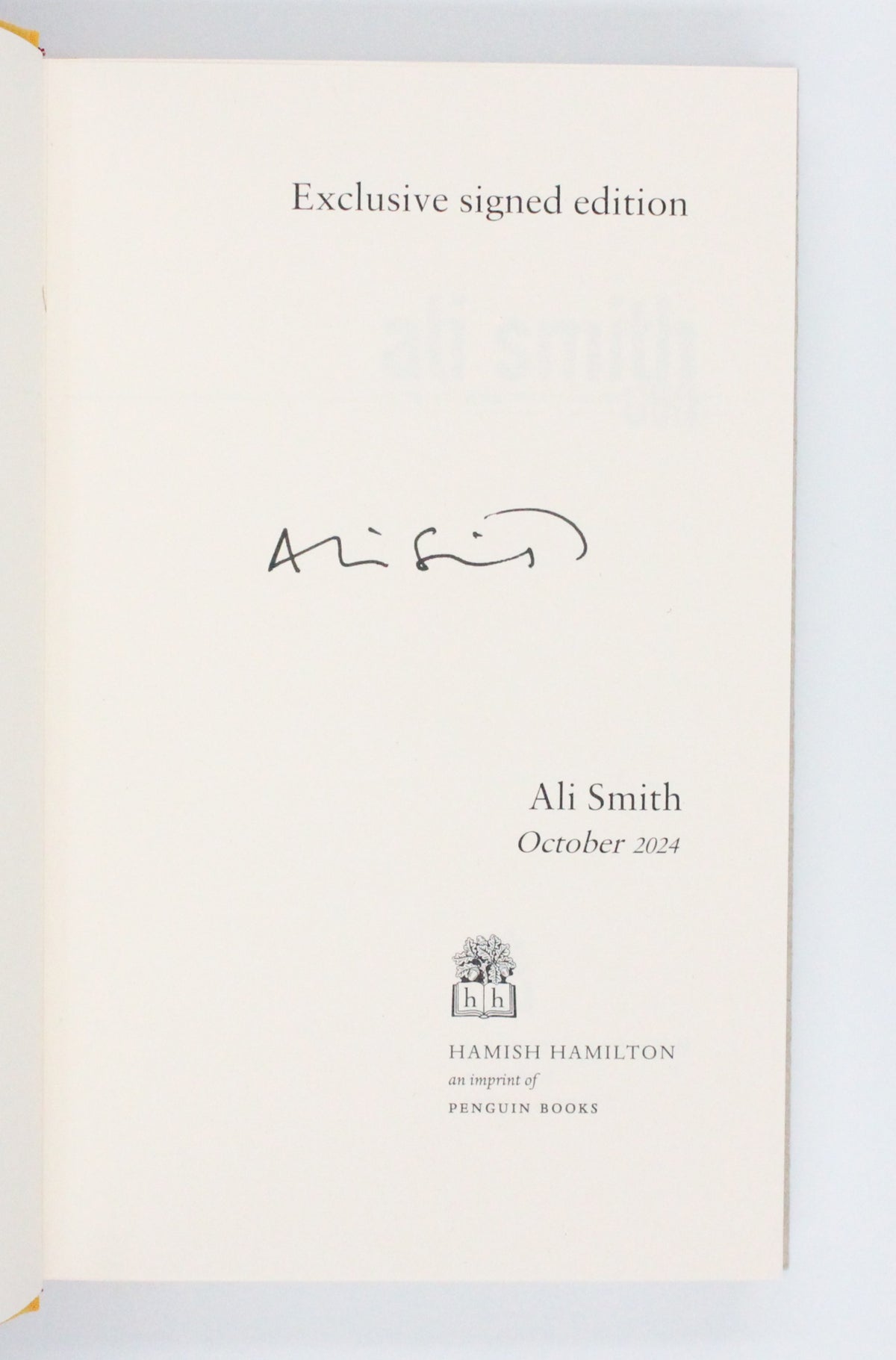 2024 Gliff by Ali Smith