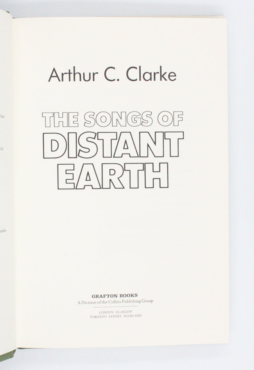 1986 The Songs of Distant Earth by Arthur C. Clarke