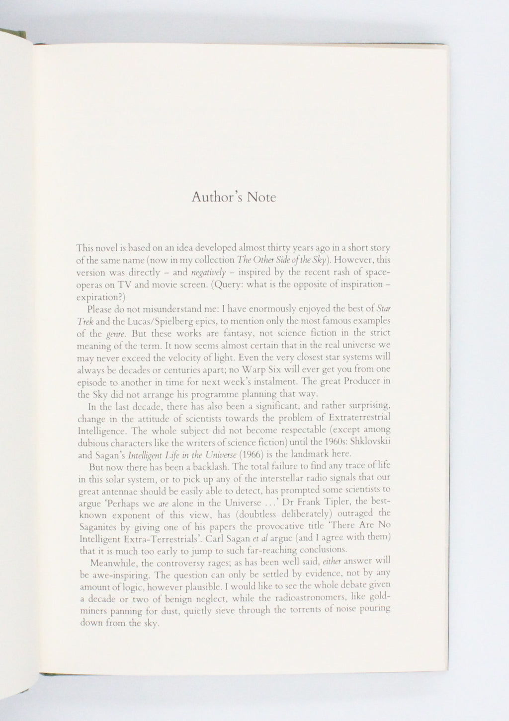 1986 The Songs of Distant Earth by Arthur C. Clarke
