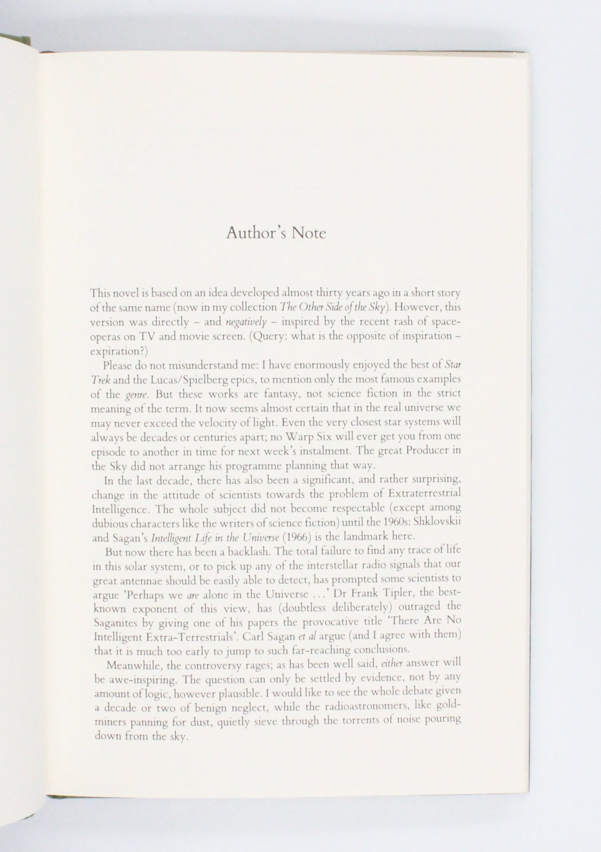1986 The Songs of Distant Earth by Arthur C. Clarke