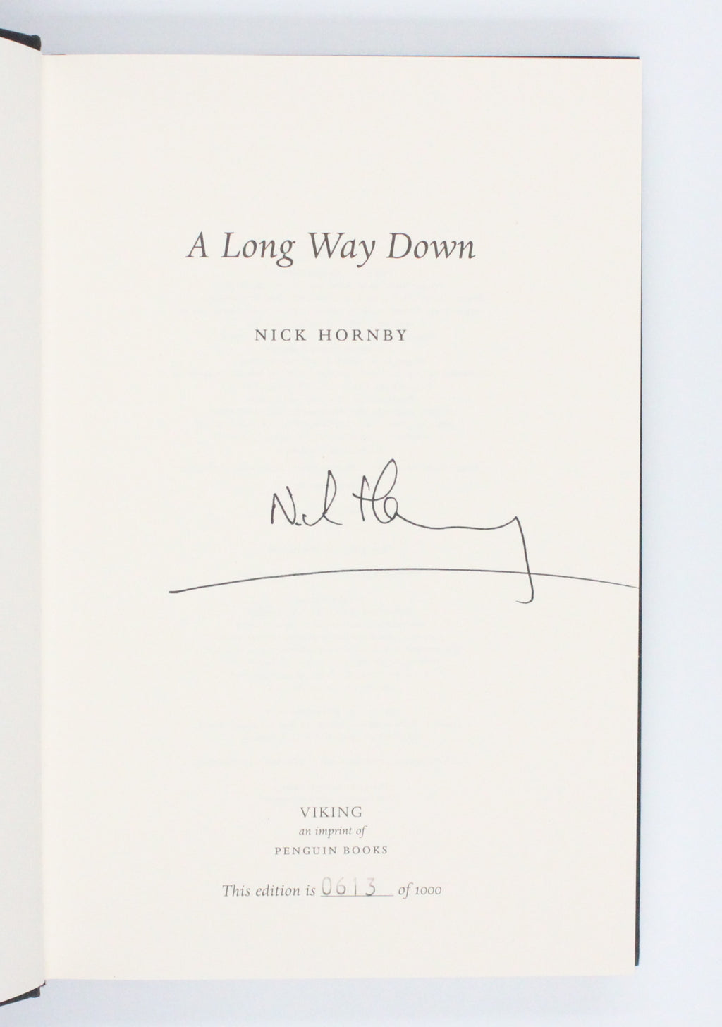 2005 A Long Way Down by Nick Hornby