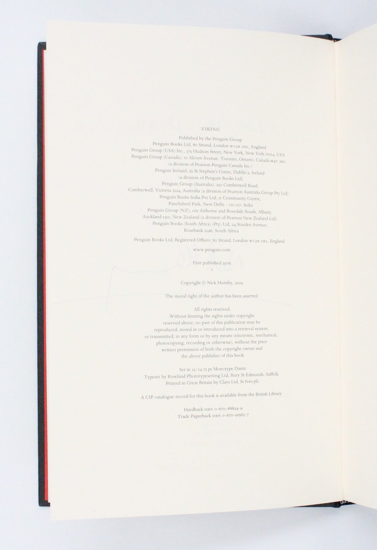 2005 A Long Way Down by Nick Hornby