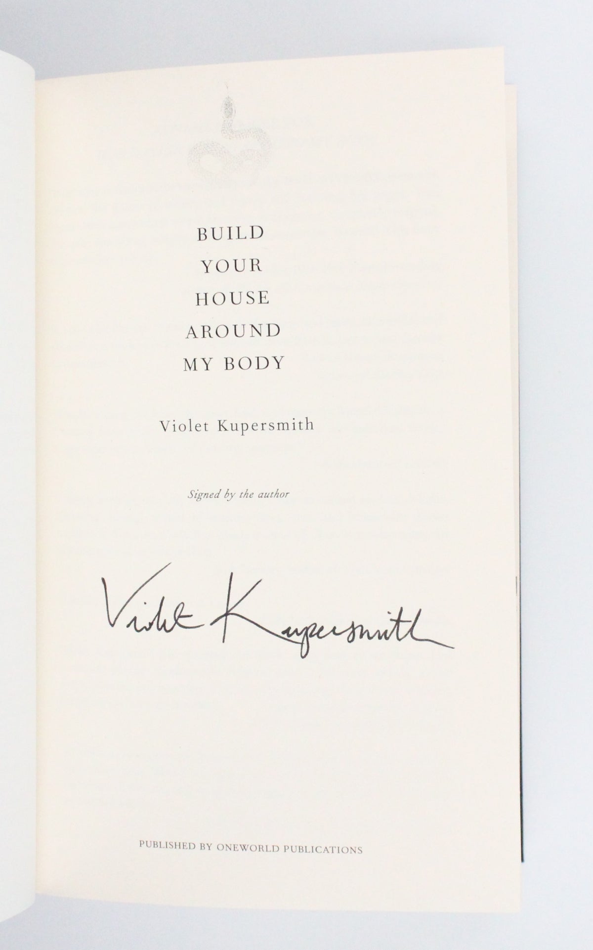 2021 Build Your House Around My Body by Violet Kupersmith