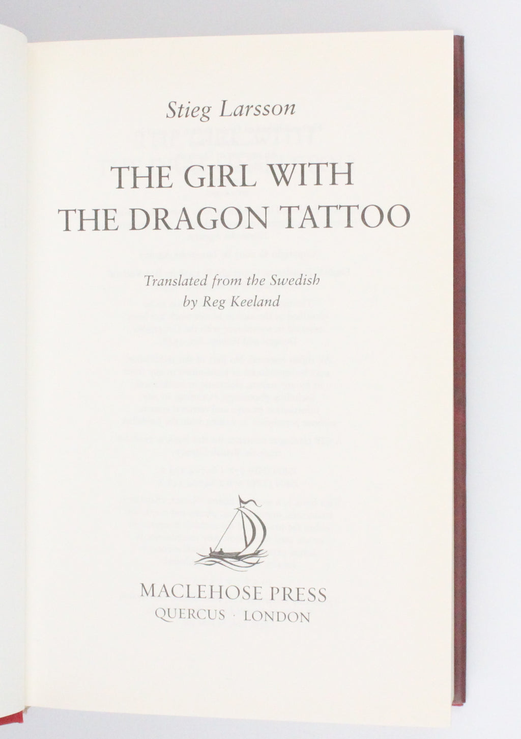 2008-2009 The Millennium Series by Steig Larsson