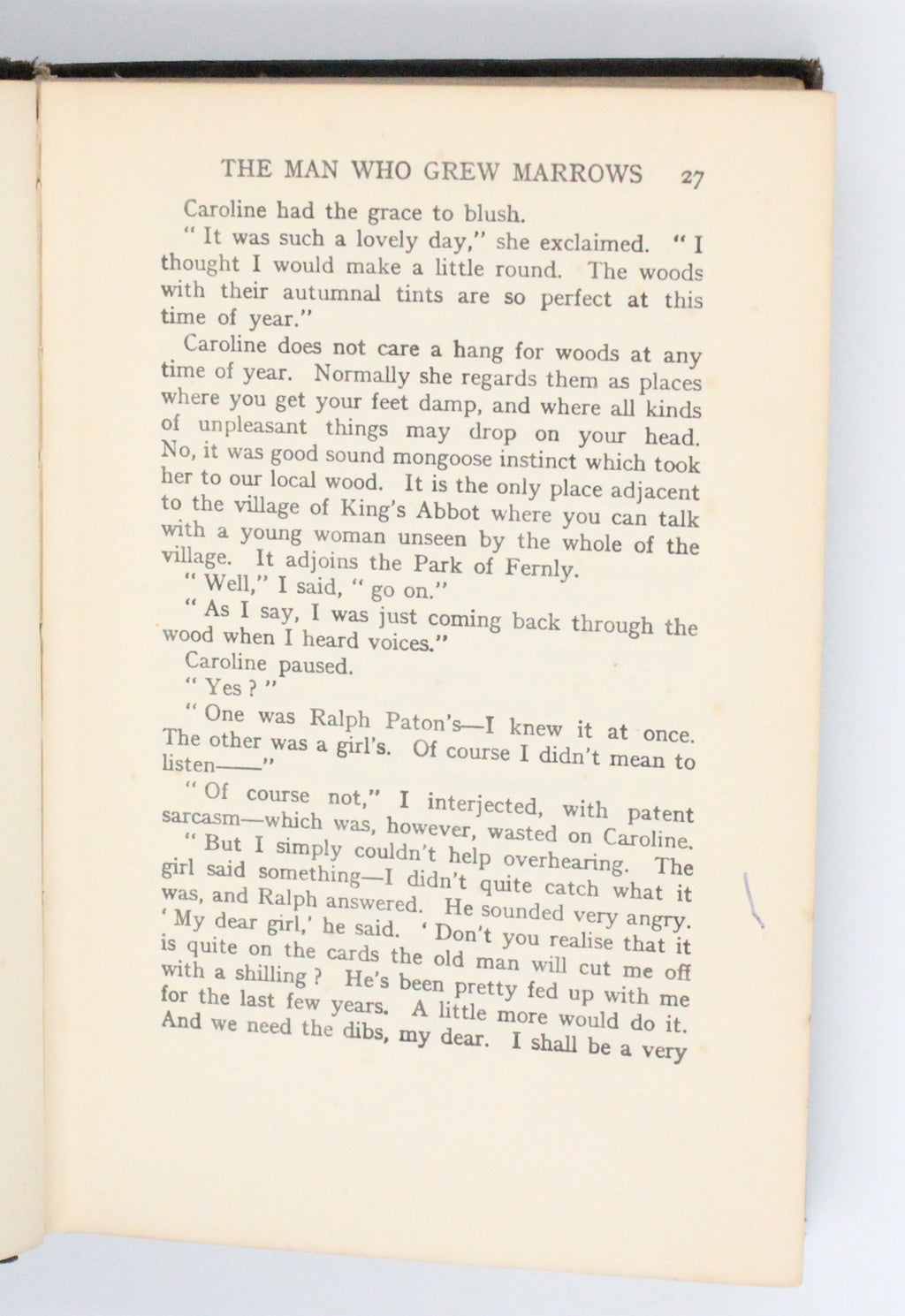 1931 The Murder of Roger Ackroyd by Agatha Christie