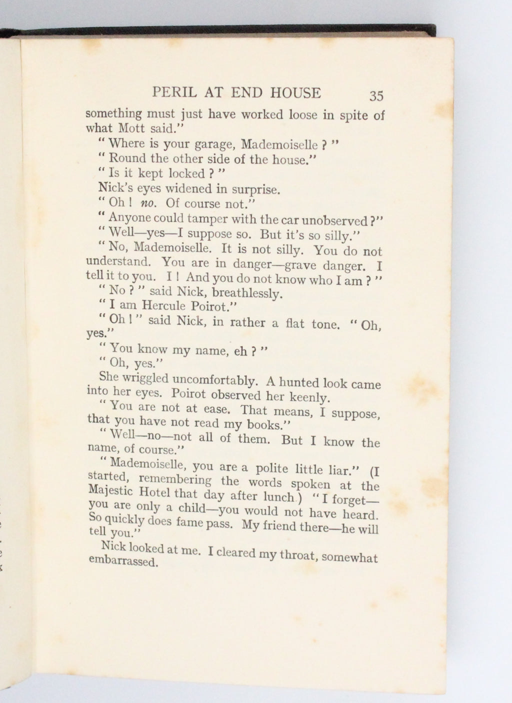1935 Peril at End House by Agatha Christie
