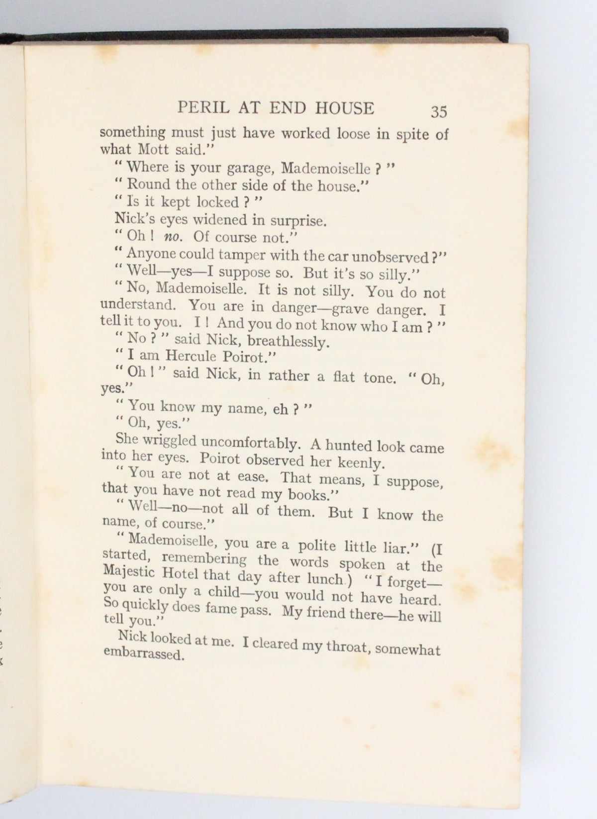 1935 Peril at End House by Agatha Christie